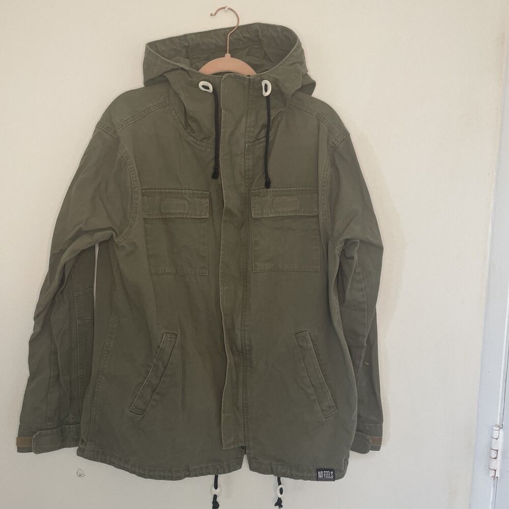 H&M Military/Army Utility Jacket Hooded Full Zipper | Men’s Medium (M) | Green